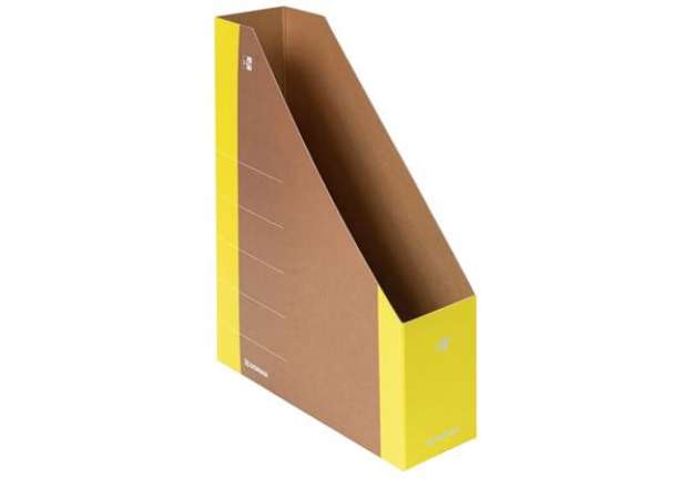 Immagine di Portariviste in cartone formato A4 dorso 8 cm Donau giallo 3550001FSC-11