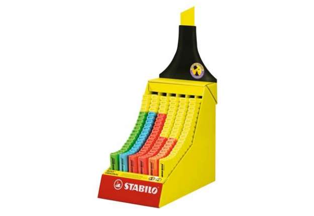 Immagine di Espositore 300 evidenziatori Stabilo Boss Original 2-5 mm - colori assortiti - IT70/300