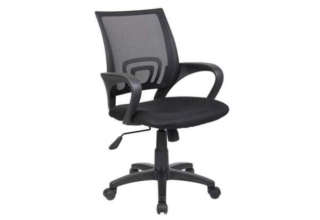 Immagine di Sedia operativa con braccioli  Serena Group St. Louis schienale in rete nero - rivestimento tessuto