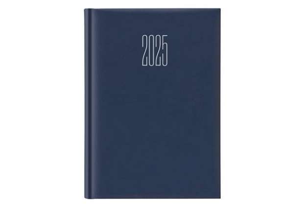 Immagine di Agenda 2026 Giornaliera S/D separati 14,5x20,5 cm Gommato blu 26-628B00401C