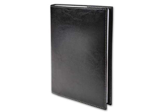 Immagine di Agenda settimanale 2026 Quo Vadis Presidente 21x27 cm - rivest. sintetico lucido Madera nero 0163032