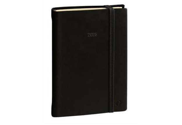 Immagine di Agenda giornaliera 2026 Quo Vadis Daily 17 Prestige Silk 12x17 cm nero 37601426MQ