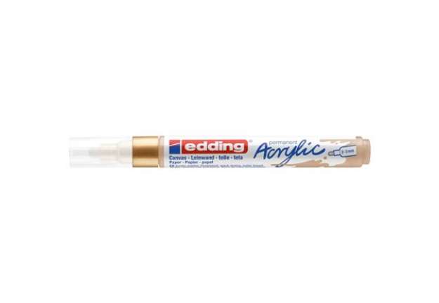 Immagine di Marcatore acrilico Edding 5100 - punta tonda 2-3 mm tratto medio - oro-prezioso - E-5100 924