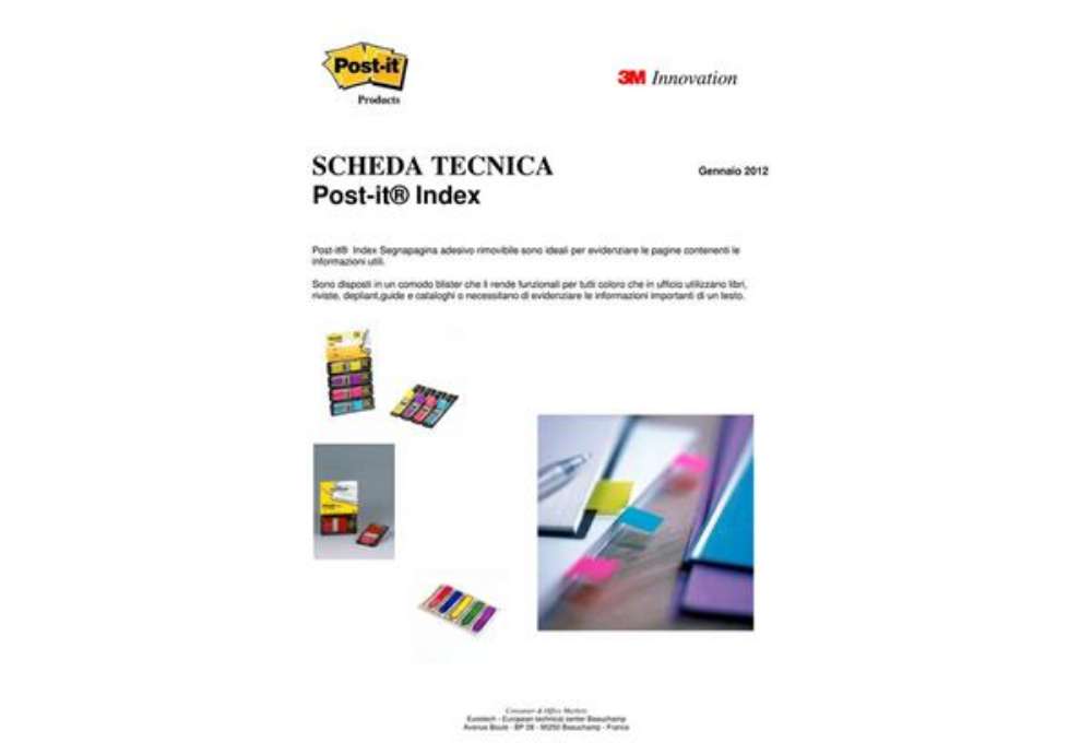 Immagine di Segnapagina removibili Post-it® Index Medium con dispenser verde 50 segnapagina - 680-3