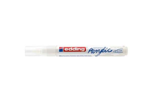 Immagine di Marcatore acrilico Edding 5100 - punta tonda 2-3 mm tratto medio - bianco-traffico -E-5100 922