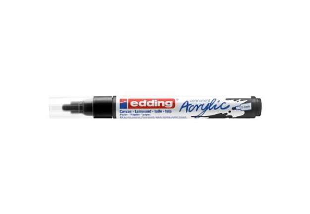Immagine di Marcatore acrilico Edding 5100 - punta tonda 2-3 mm tratto medio - nero-intenso- E-5100 901