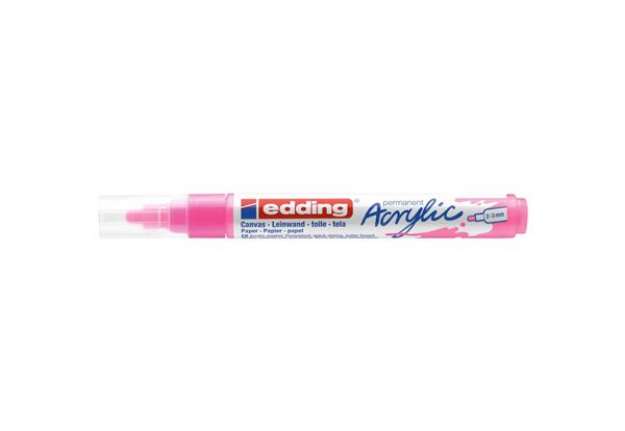 Immagine di Marcatore acrilico Edding 5100 - punta tonda 2-3 mm tratto medio - rosa-fluo - E-5100 069