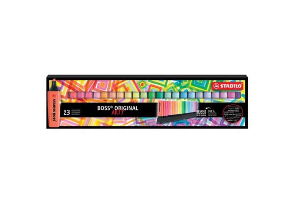 Immagine di Evidenziatori Stabilo Boss Arty - colori assortiti - conf. 23 pezzi - 70/23-01-T-20