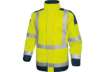 Immagine di Giacca da lavoro Delta Plus Parka Easy View c/zip imperm. - Cl.3 - 4 tasche - argento giallo fluo-bl