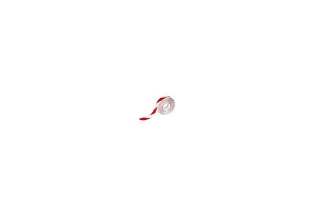 Immagine di Bobina di nastro antiscivolo adesivo DURABLE DURALINE 50/07 rosso segnale-bianco - 1726132