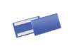 Immagine di Tasche per identificazione Durable con bande adesive blu f.to esterno mm. 163x 83x1,7- inserto 150x6