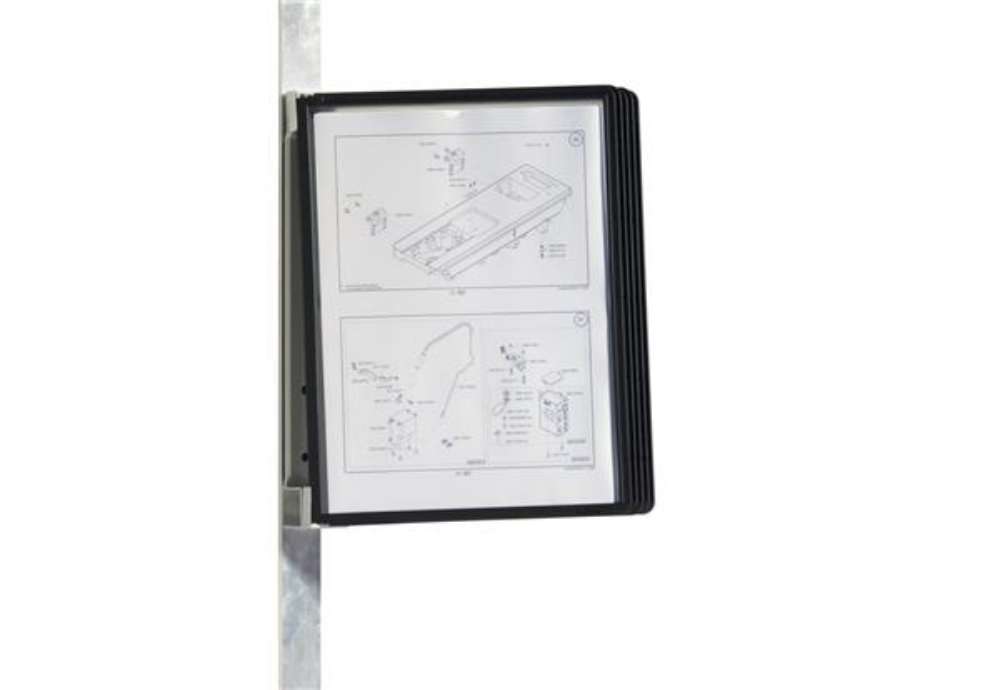 Immagine di Leggio da parete DURABLE VARIO® MAGNET WALL 5 pannelli A4 nero - 591401