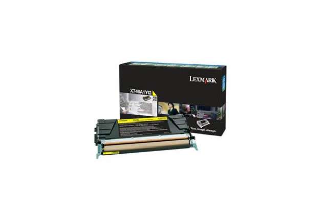 Immagine di Toner return program X746, X748 Lexmark giallo X746A1YG