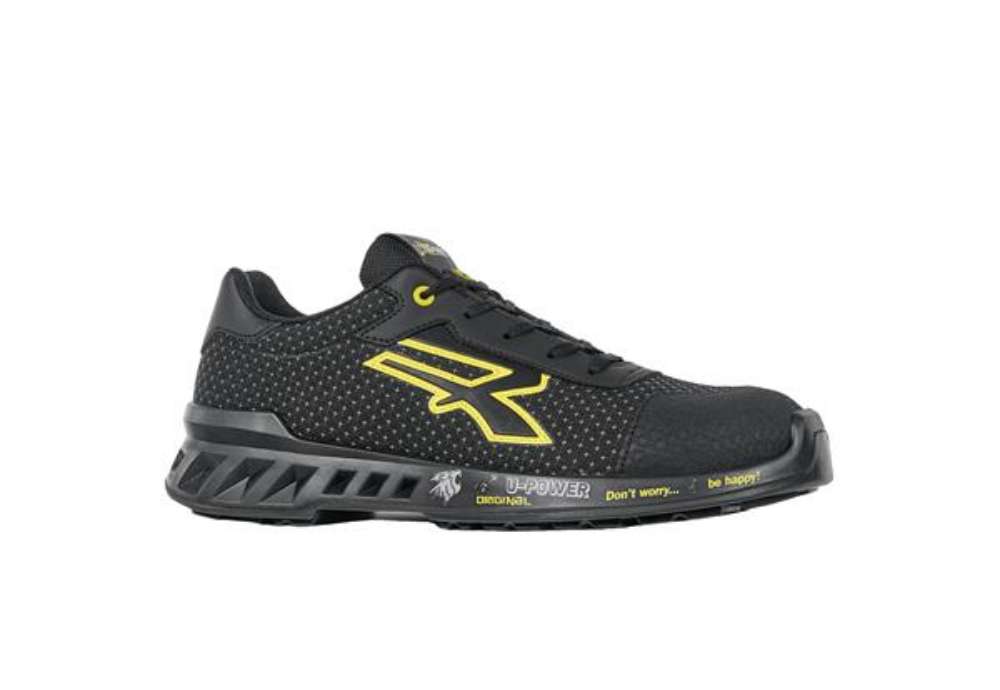 Immagine di Calzatura di sicurezza Matt - S3 SRC CI ESD RedLeve - numero 36 - nero/giallo - U-Power
