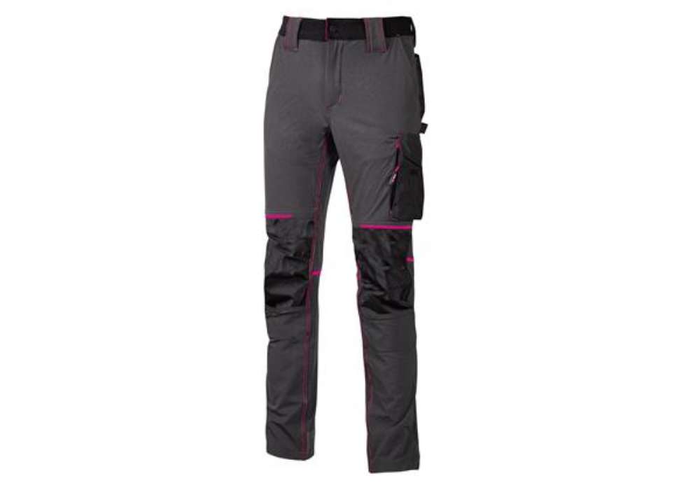 Immagine di Pantaloni da donna Atom Lady - taglia L - grigio/fucsia - U-Power