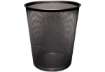 Immagine di Cestino in metallo Q-Connect 19 l h 34,5 cm x diametro 29,5 cm nero KF00871