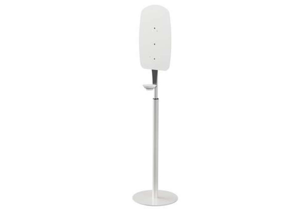 Immagine di Supporto telescopico in metallo grigio per distributore elettronico gel - h130 cm - (dosatore e altr