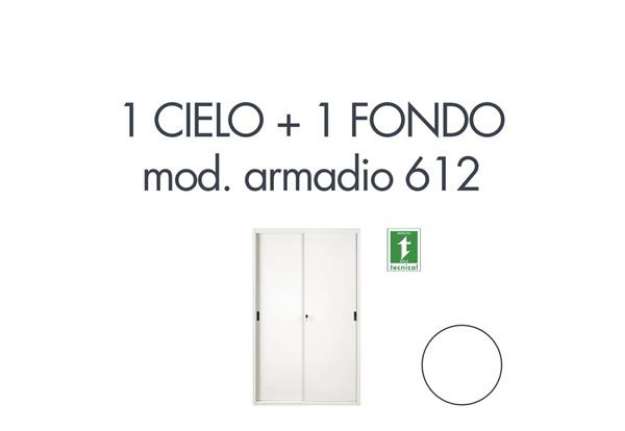 Immagine di Set 1 cielo + 1 fondo per armadio Tecnical 2 612 bianco 805141163035