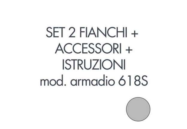 Immagine di Set 2 fianchi + accessori + istruzioni per l'uso per armadio tecnical 2 618S grigio -  805141163028