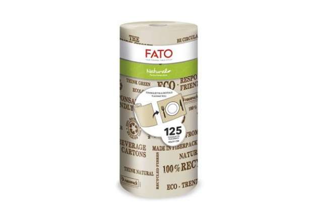 Immagine di Tovaglietta a 3 veli Fato Natural in rotolo da 125 strappi di 312x400 mm 881231