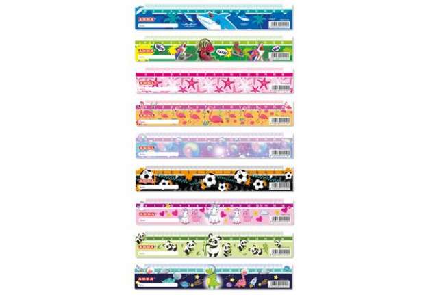 Immagine di Espositore 45 righelli 16 cm Arda Fancy fantasie assortite 28917DESP