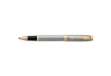 Immagine di Penna roller Parker IM punta F inchiostro nero Brushed Metal GT 1931663