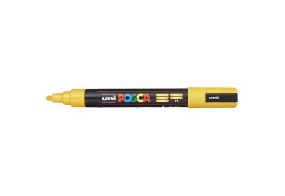 Immagine di Marcatore a tempera Posca Uni-Ball punta tonda 1,8-2,5 mm ocra M PC5M OC