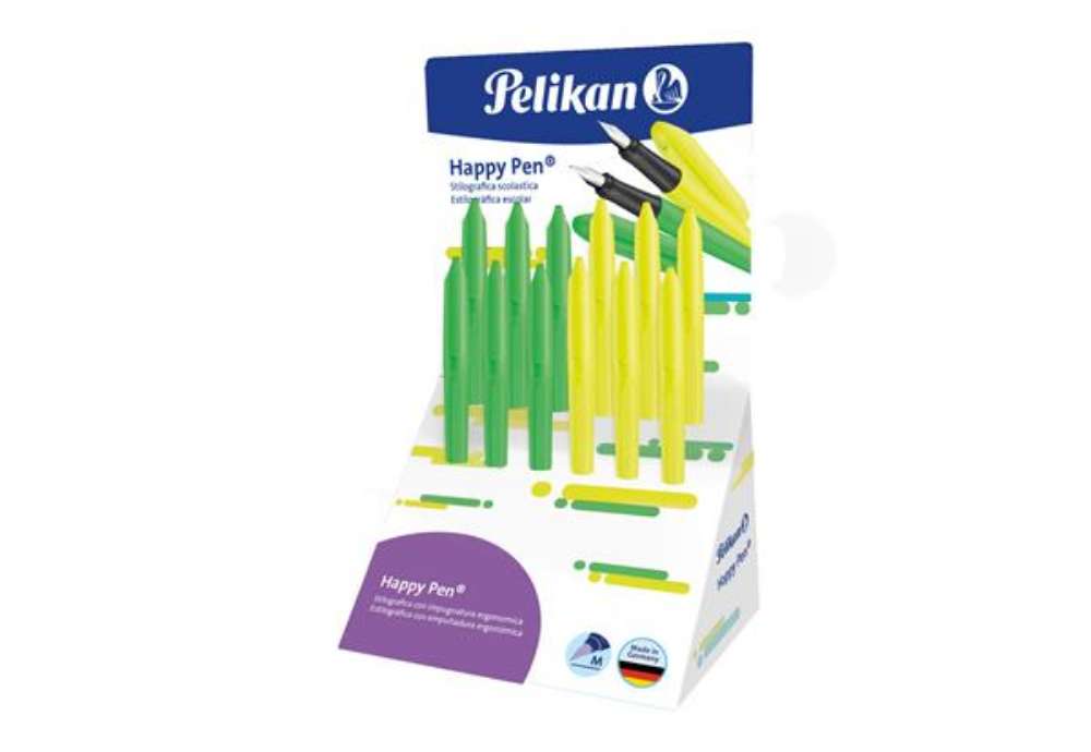 Immagine di Espositore 12 penne stilografiche Pelikan Happy Pen modelli assortiti 300028219