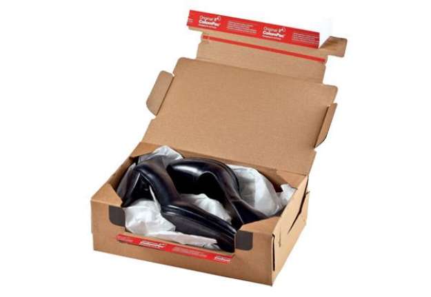 Immagine di Scatola fustellata per e-commerce ColomPac conf. 10 pz - cartone ondulato avana - formato XL 40x30x2