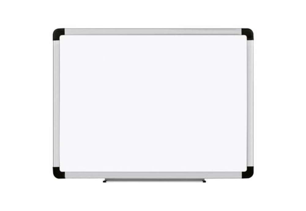 Immagine di Lavagna magnetica bianca Lebez - cornice in alluminio - 60x90 cm - 2782