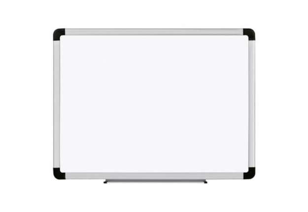 Immagine di Lavagna magnetica bianca Lebez - cornice in alluminio - 60x90 cm - 2782