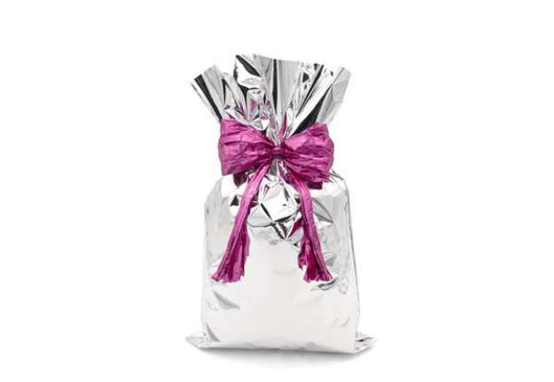 Immagine di Buste regalo metallizzate Italpak - formato 40x60 cm - conf. 25 pz argento X007000406000
