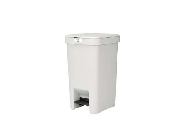 Immagine di Pattumiera a pedale Brabantia StepUp per raccolta differenziata - capacità 16 L - light grey - 80022