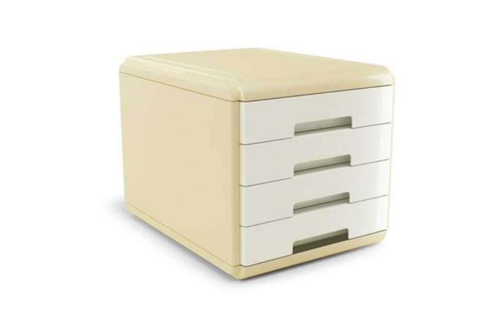 Immagine di Cassettiera Arda Vintage Milk 4 cassetti 29,5x38,5xH.28,2 cm avorio - 18P4PMI