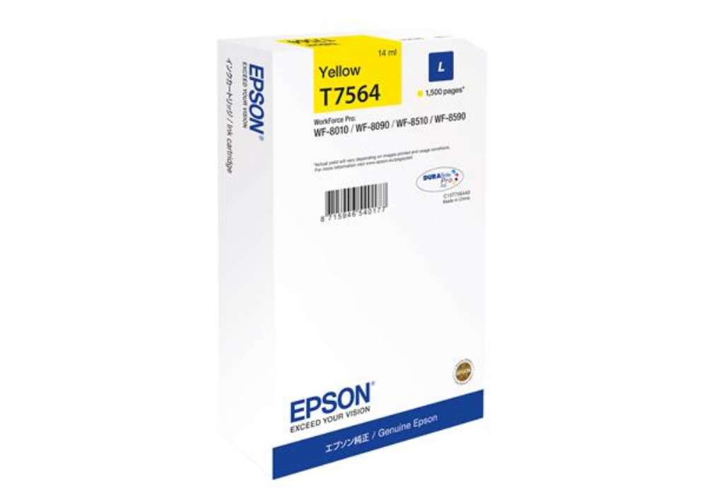 Immagine di Epson - Tanica - Giallo - T7564 - C13T75644N  - 14ml