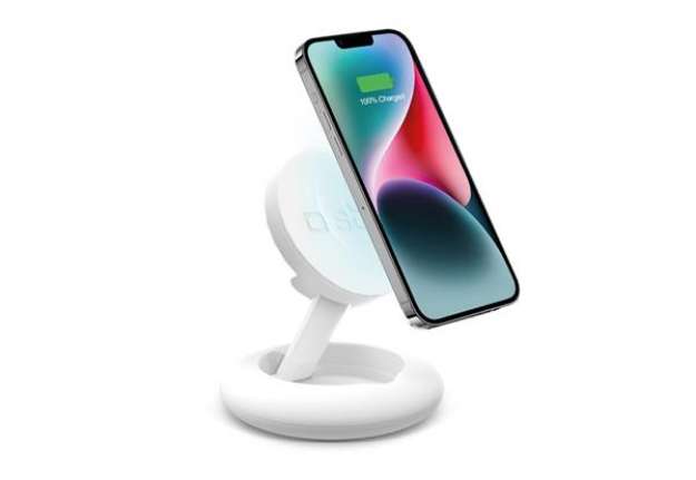 Immagine di Base di ricarica wireless SBS compatibile con Magsafe 10W - 1xType-C - bianco - TEWIRMAGSTAND10W