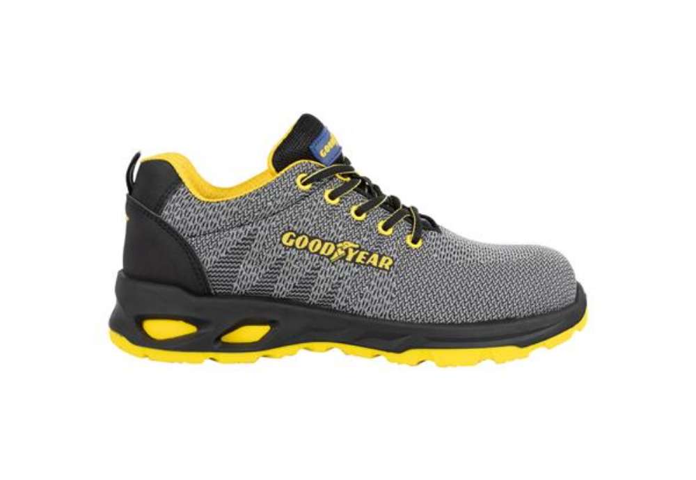 Immagine di Scarpe antinfortunistiche Goodyear in tessuto knit GY SUPERLIGHT SP1 grigio TG.42 - 723742