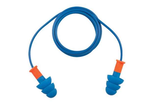 Immagine di Tappi auricolari rilevabili - c/cordino - blu - Deltaplus - conf. 50 pezzi
