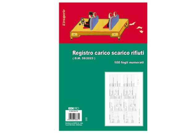 Immagine di Registro carico/scarico rifiuti - 21,5 x 29,7cm - 100pg - E2868 RENTRI - Edipro