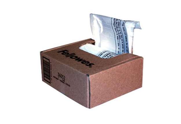 Immagine di Sacchetto per distruggidocumenti - 23 / 28 L - Fellowes - conf. 100 pezzi