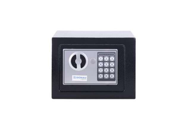 Immagine di Cassaforte manuale-digitale Donau Tech - nero 230x170x170 mm 19073251-01