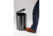 Immagine di Cestino gettacarte DURABLE con pedale acciaio inox 5 l carbone 341058