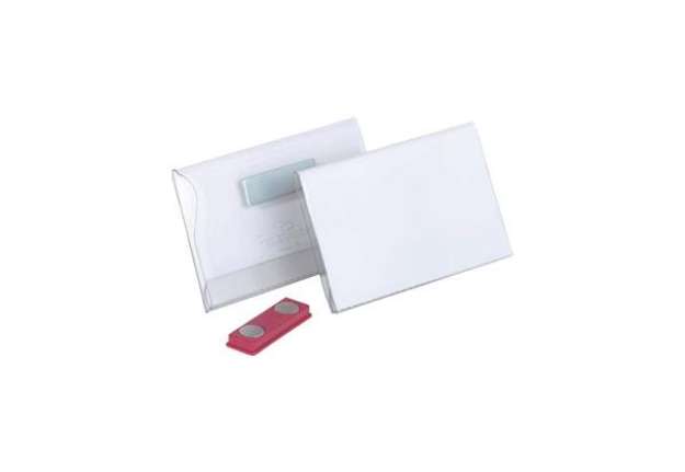 Immagine di Portanomi DURABLE con magnete trasparente inserto 54x90mm conf. 25 - 811719