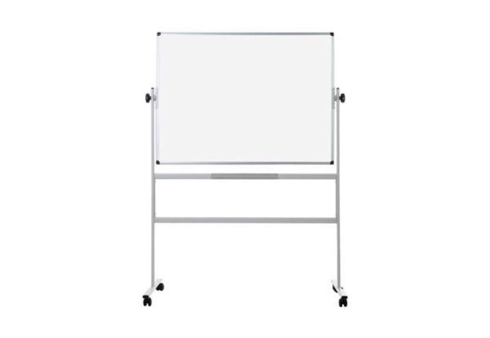 Immagine di Lavagne cancellabili Bi-office Revolver - magnetica doppia girevole bianca - 150x120 cm bianco - QR0