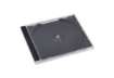 Immagine di Porta CD/DVD Q-Connect Jewel case standard sp. 10 mm nero/trasparente conf. 10 pezzi - KF02209
