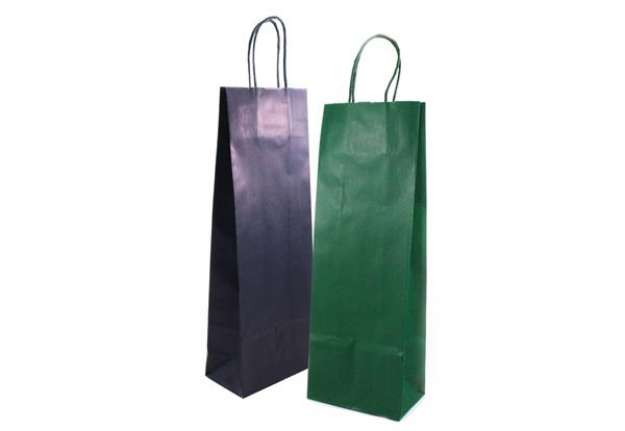 Immagine di Sacchetti da regalo Rex-Sadoch Allegra tinta unita Dark 14x8,5x39 cm verde conf. da 25 - SDF12-560