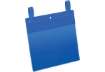 Immagine di Tasche per identificazione Durable con fascette di aggancio blu f.to esterno mm 223x380- inserto A5