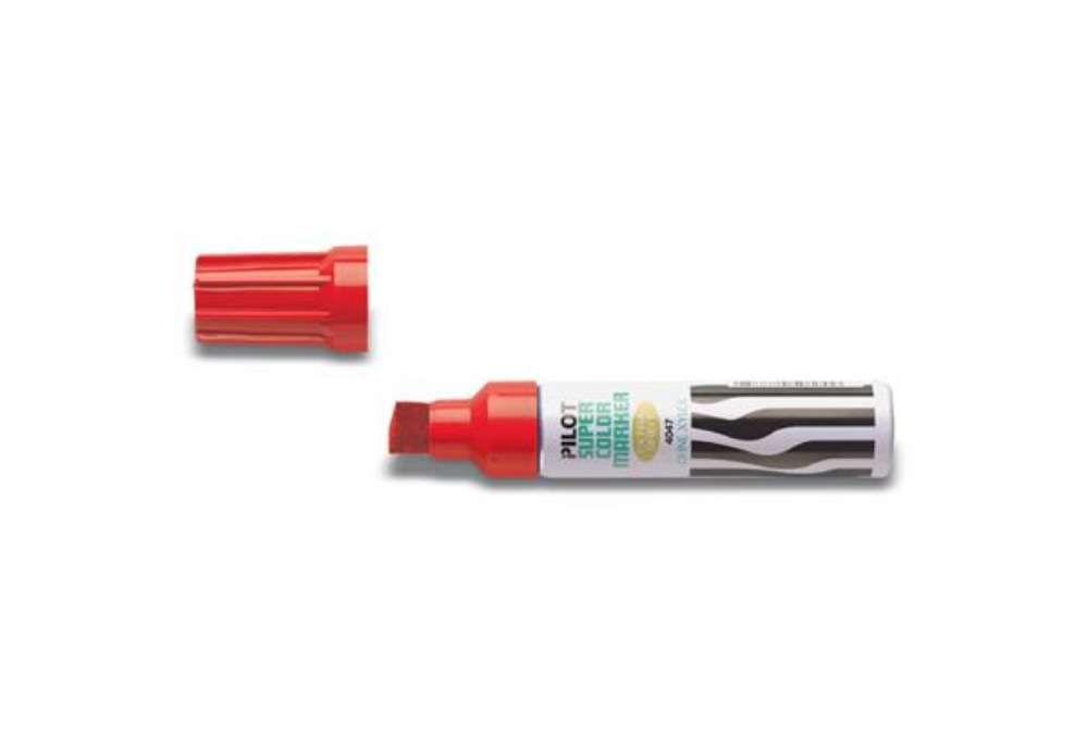 Immagine di Marcatore punta a scalpello Pilot SCA maxi 6600 3-12,5 mm rosso 002433