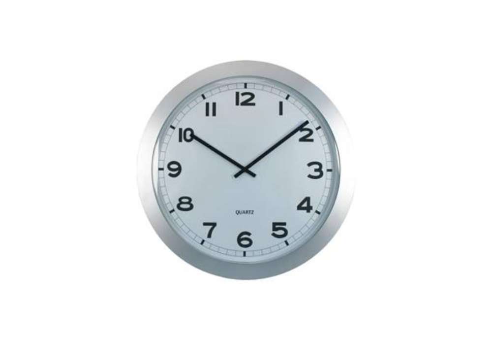 Immagine di Orologio da parete Methodo Extralarge - diametro Ø 60 cm -  silver V150710
