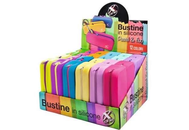 Immagine di Espositore 24 bustine X-One colori assortiti silicone - 32NIK173